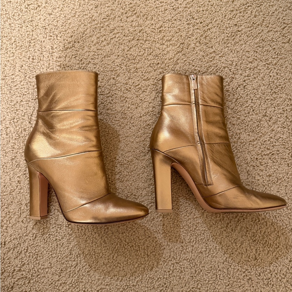 Gianvito Rossi Gold Booties